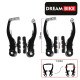 Тормоз Dream Bike V-brake, алюминий, рамки 110 мм, колодки 65 мм, чёрный