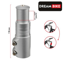 Удлинитель штока вилки Dream Bike, 115 мм, серый