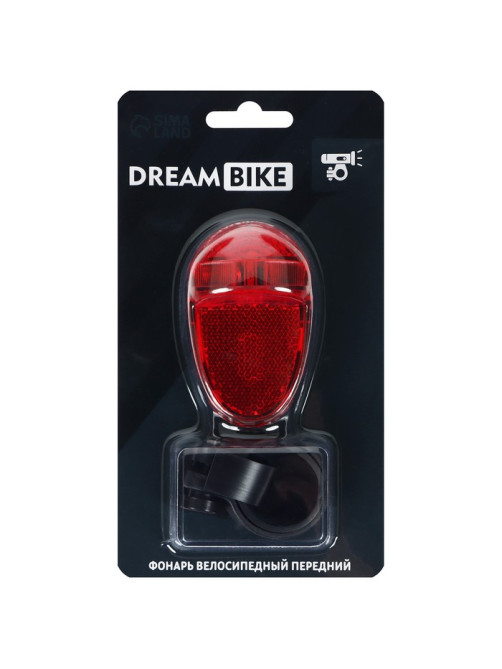 Фонарь велосипедный Dream Bike JY-399T-1, задний, 1 диод, 1 режим