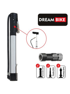 Насос телескопический Dream Bike, серый