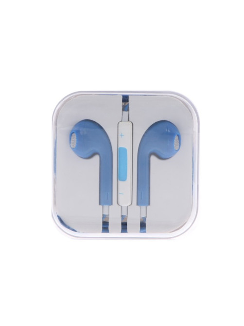 Наушники Luazon RX-13, вкладыши, микрофон, синие