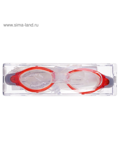 Очки для плавания ONLYTOP, беруши, МИКС