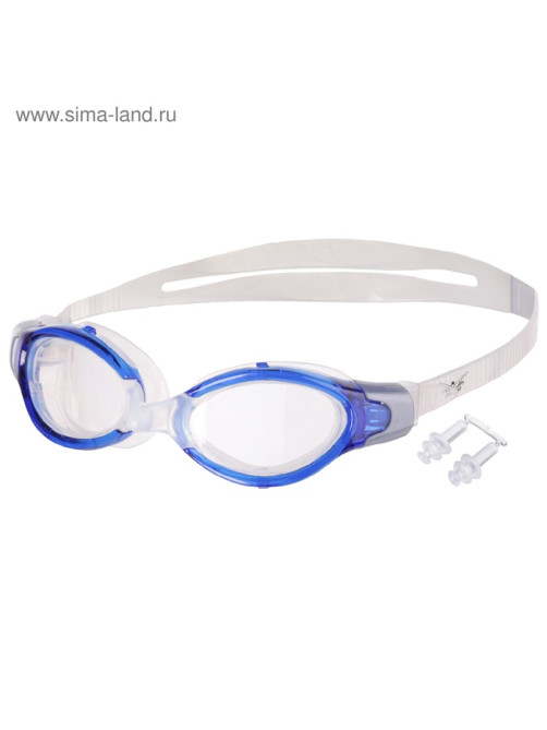 Очки для плавания ONLYTOP, беруши, МИКС