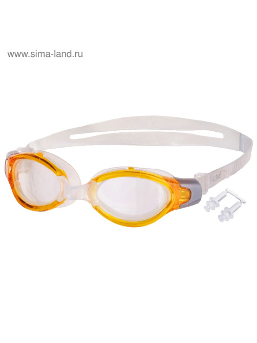 Очки для плавания ONLYTOP, беруши, МИКС