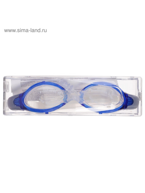 Очки для плавания ONLYTOP, беруши, МИКС