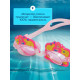 Очки для плавания детские ONLYTOP Swim «Русалка», беруши, розовые