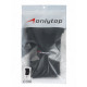 Наколенники волейбольные ONLYTOP, р. M, чёрные
