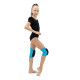 Наколенники для гимнастики и танцев Grace Dance, с уплотнителем, р. S, 7-10 лет, бирюза, чёрные