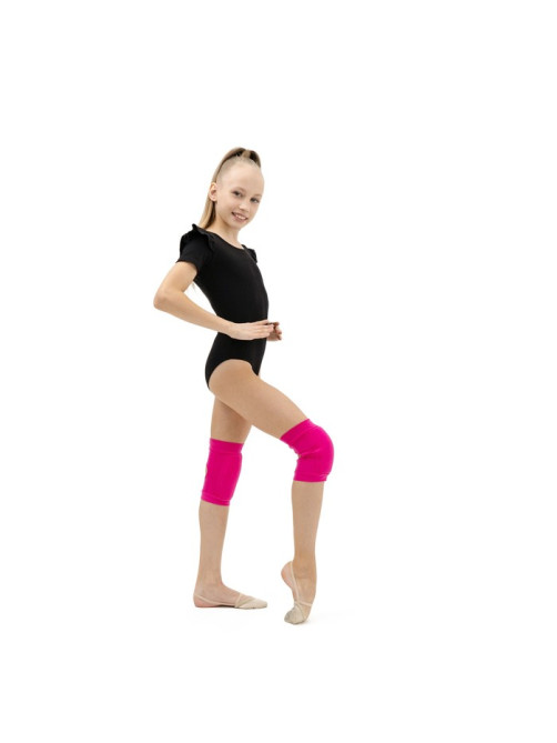 Наколенники для гимнастики и танцев Grace Dance, с уплотнителем, р. S, 7-10 лет, фуксия