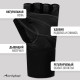 Спортивные перчатки ONLYTOP модель 9004, р. S