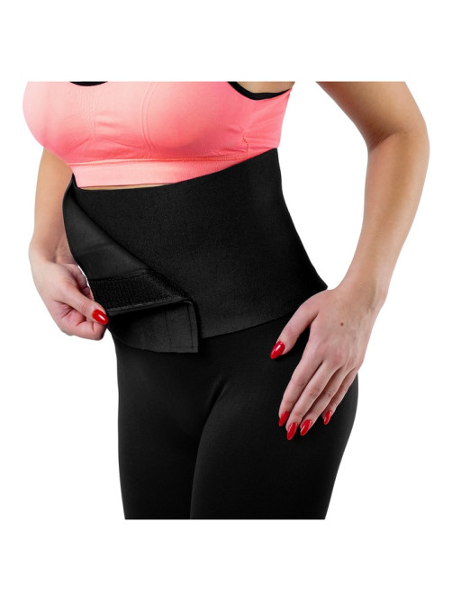 Пояс на талию для похудения ONLYTOP, 100×25×0.4 см, чёрный