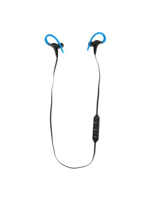 Наушники спортивные беспроводные, Luazon VBT 1.12, вакуумные, Bluetooth 4.1, с микрофоном, 80 мАч, чёрно-синие