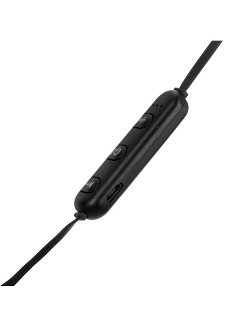 Наушники спортивные беспроводные, магнитные, Luazon VBT 1.1, вакуумные, Bluetooth 4.1, с микрофоном, 80 мАч, чёрные