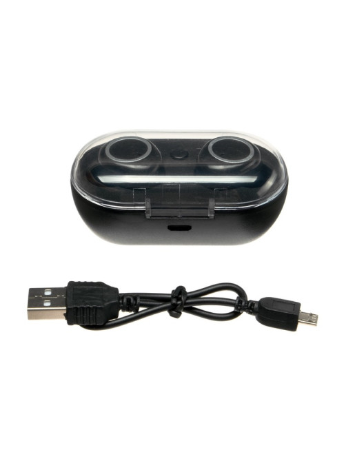 Наушники беспроводные Luazon VBT 1.20, вакуумные, Bluetooth 5.0, 40/300 мАч, чёрные