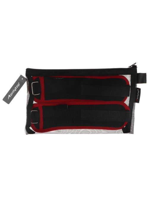 Утяжелители на запястье ONLYTOP, 2 шт.×200 г, красные