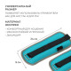 Утяжелители неопреновые ONLYTOP, 2 шт.×1 кг, цвет мятный