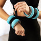 Утяжелители неопреновые ONLYTOP, 2 шт.×0.25 кг, голубые