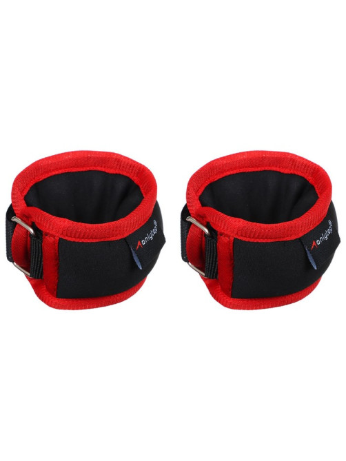 Утяжелители на запястье ONLYTOP, 2 шт.×100 г, красные