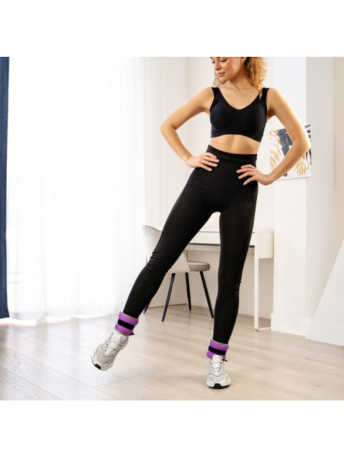 Утяжелители неопреновые ONLYTOP, 2 шт.×0.5 кг, фиолетовые