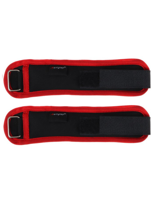 Утяжелители на запястье ONLYTOP, 2 шт.×100 г, красные