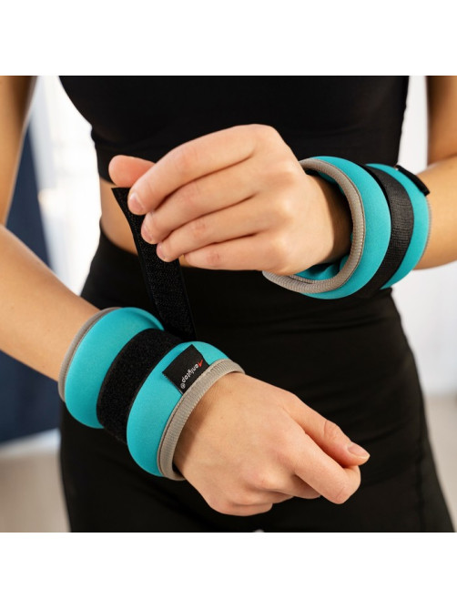 Утяжелители неопреновые ONLYTOP, 2 шт.×0.25 кг, цвет мятный