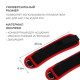 Утяжелители на запястье ONLYTOP, 2 шт.×200 г, красные