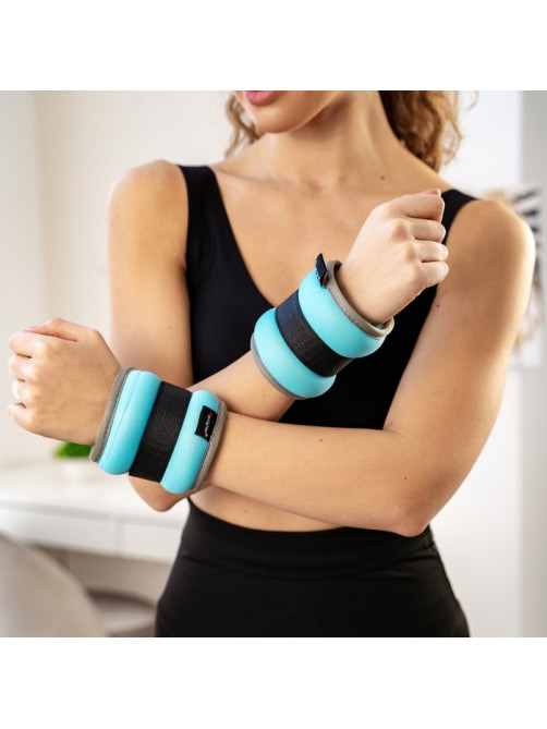Утяжелители неопреновые ONLYTOP, 2 шт.×0.25 кг, голубые