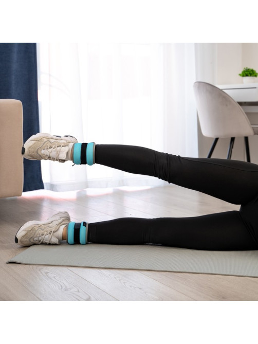 Утяжелители неопреновые ONLYTOP, 2 шт.×0.25 кг, голубые