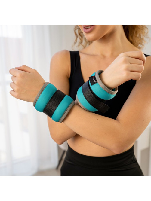 Утяжелители неопреновые ONLYTOP, 2 шт.×0.5 кг, цвет мятный