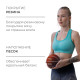 Медицинбол ONLYTOP, 1 кг, оранжевый