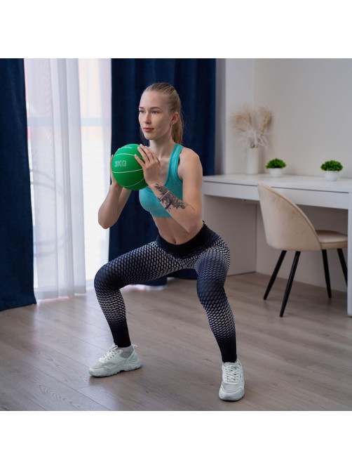 Медицинбол ONLYTOP, 3 кг, зелёный