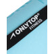 Коврик для фитнеса и йоги ONLYTOP, нескользящий, 183×61×0.6 см, серый, голубой