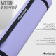 Коврик для фитнеса и йоги ONLYTOP, нескользящий, 183×61×0.6 см, серый, фиолетовый