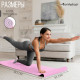 Коврик для фитнеса и йоги ONLYTOP, 183×61×0.6 см, серый, розовый