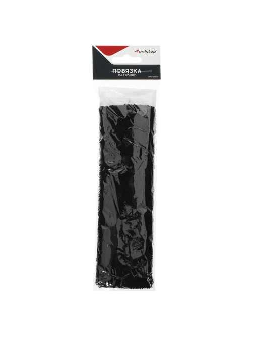 Повязка на голову ONLYTOP, 17×5.5 см, чёрная