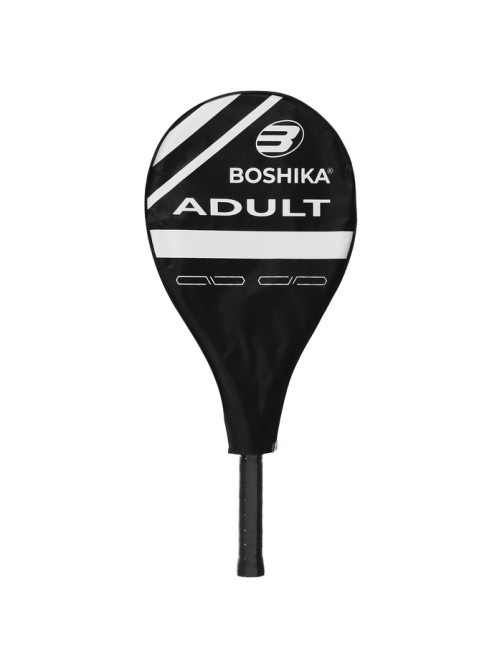 Ракетка для большого тенниса BOSHIKA ADULT, алюминий, 27'', чёрно-белая