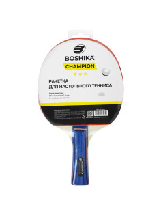 Ракетка для настольного тенниса BOSHIKA Championship, 2 звезды, МИКС