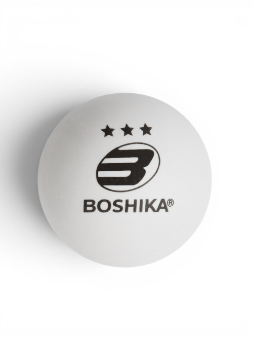 Набор мячей для настольного тенниса BOSHIKA Expert 3*, d=40+ мм, 6 шт., белый