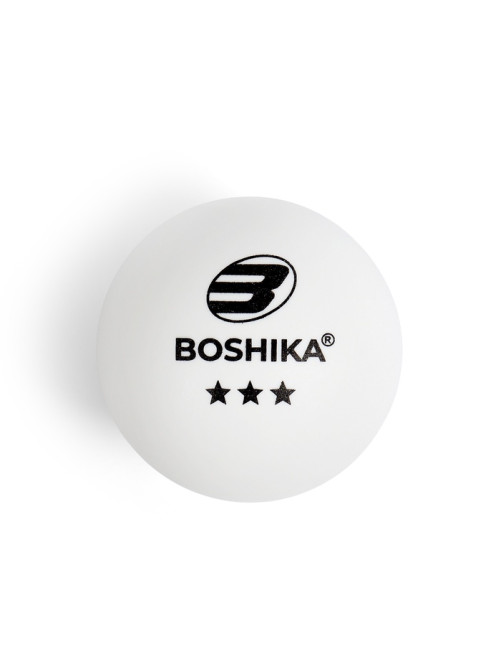 Мяч для настольного тенниса BOSHIKA Premier 3***, ABS, белый