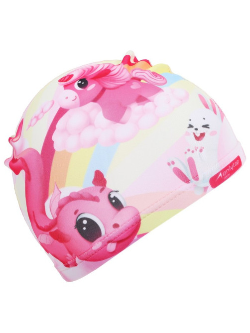 Шапочка для плавания детская ONLYTOP Cute, тканевая, обхват 46-52 см
