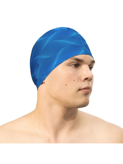 Шапочка для плавания взрослая ONLYTOP Swim, тканевая, обхват 54-60 см