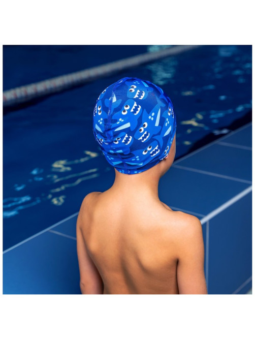 Шапочка для плавания детская ONLYTOP Swim «Акулы», тканевая, обхват 46-52 см