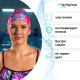 Шапочка для плавания взрослая ONLYTOP Swim «Фламинго», тканевая, обхват 54-60 см
