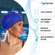 Шапочка для плавания взрослая ONLYTOP Swim, для длинных волос, силиконовая, обхват 54-60 см, МИКС