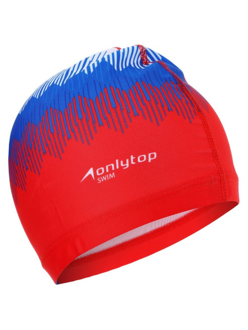 Шапочка для плавания взрослая ONLYTOP Rus, тканевая, обхват 54-60 см