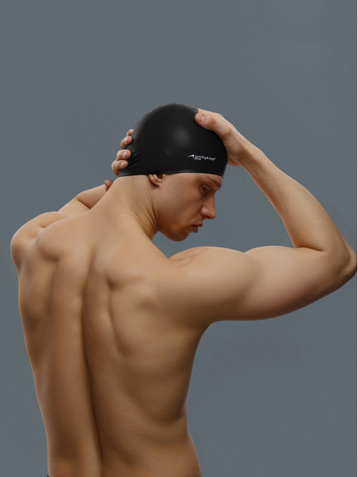Шапочка для плавания взрослая ONLYTOP Swim, силиконовая, обхват 54-60 см