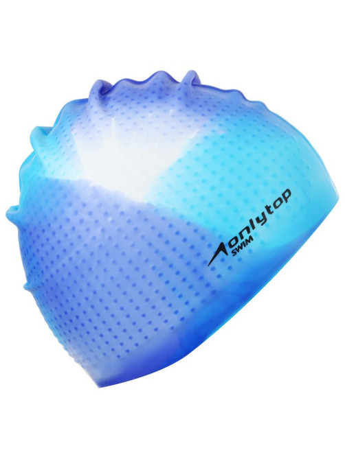 Шапочка для плавания ONLYTOP, силиконовая, обхват 54-60 см, МИКС