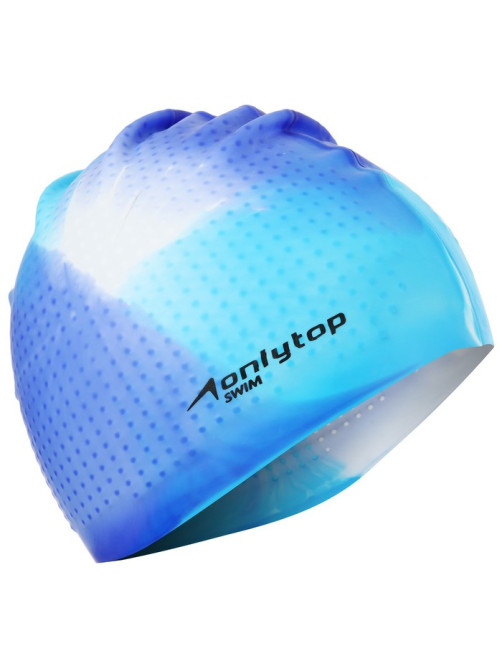 Шапочка для плавания ONLYTOP, силиконовая, обхват 54-60 см, МИКС