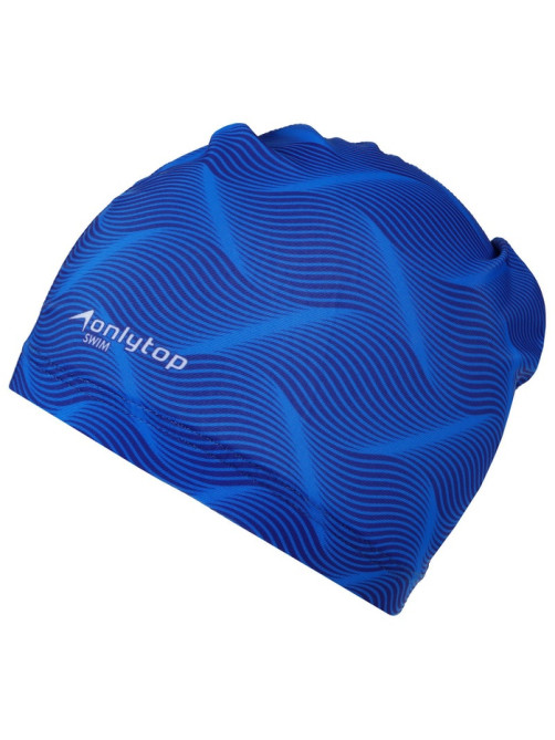Шапочка для плавания взрослая ONLYTOP Swim, тканевая, обхват 54-60 см