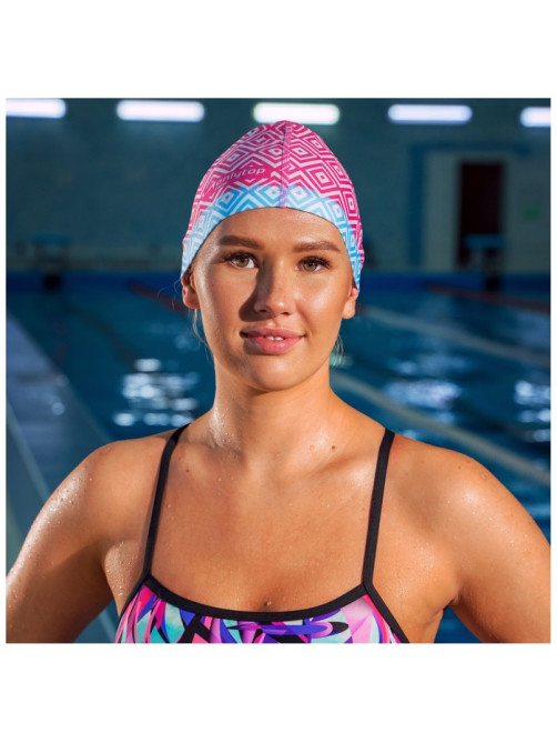 Шапочка для плавания взрослая ONLYTOP Swim, тканевая, обхват 54-60 см